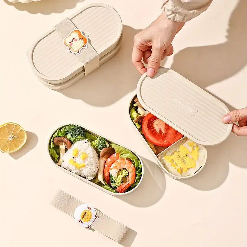 Cream Bento Lunch Box