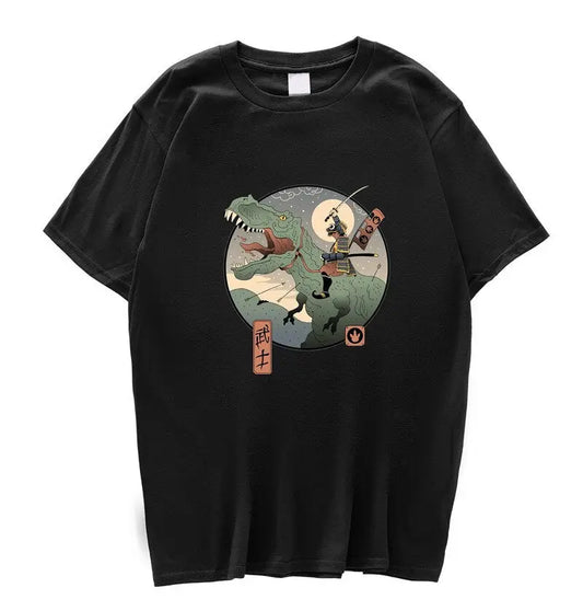 Samurai T-Rex Battle T-Shirt